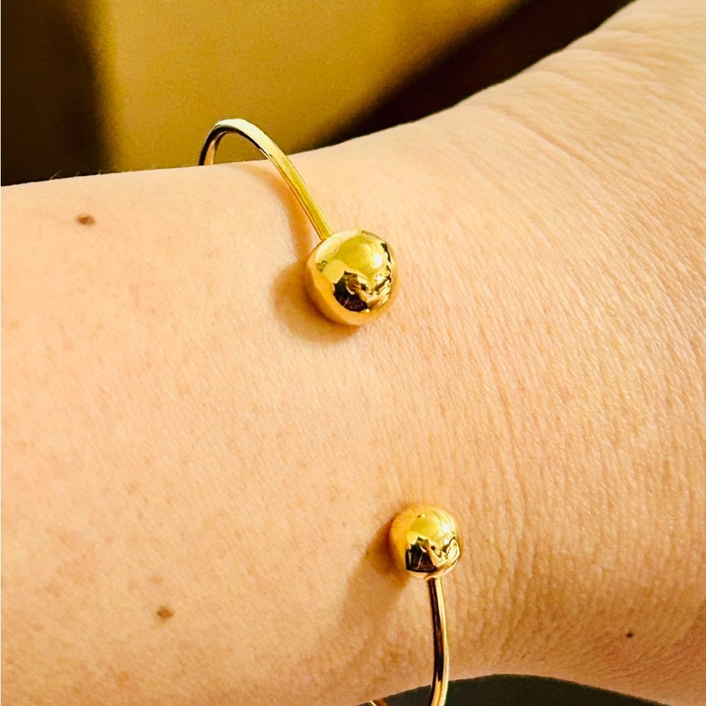18K Gold Open Cuff Bracelet